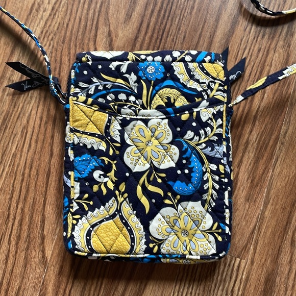 Vera Bradley Crossbody Tablet Notebook Bag Ellie Blue Retired Rare - Picture 2 of 4
